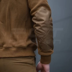 Кофта флис тактическая под резинку Койот