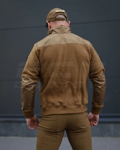 Кофта флис тактическая под резинку Койот 40-42/3