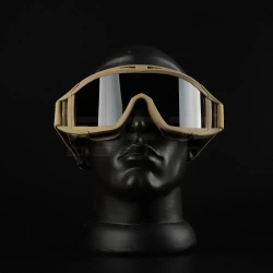 Очки маска баллистические + 3 линзы койот
