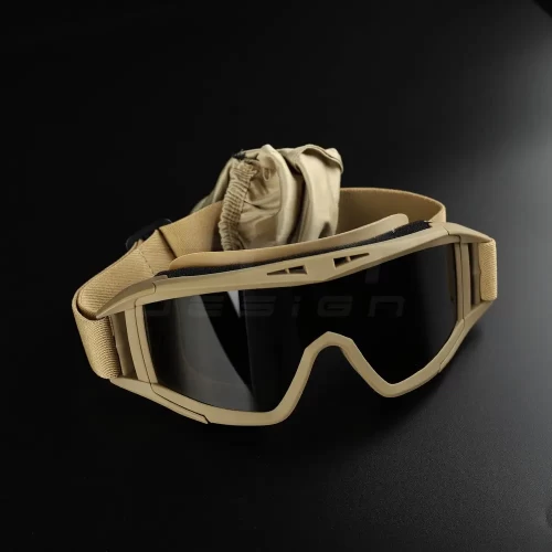Окуляри маска балістичні + 3 лінзи койот