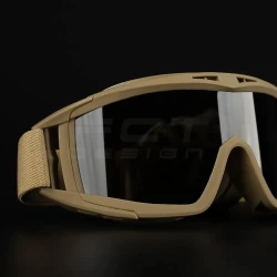 Очки маска баллистические + 3 линзы койот