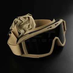 Окуляри маска балістичні + 3 лінзи койот