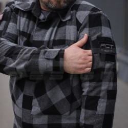 Тактична мілітарі Сорочка FCT демісезон утеплена в клітинку крупна Сіра (38 номер)
