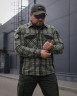 Тактическая милитари Рубашка FCT Blackbeard летняя в клетку Зеленая (44 номер) 40-42/3