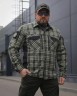 Тактическая милитари Рубашка FCT Blackbeard летняя в клетку Зеленая (44 номер) 40-42/3