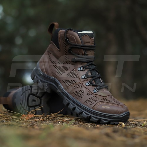 Ботинки летние тактические Тайфун коричневый 40