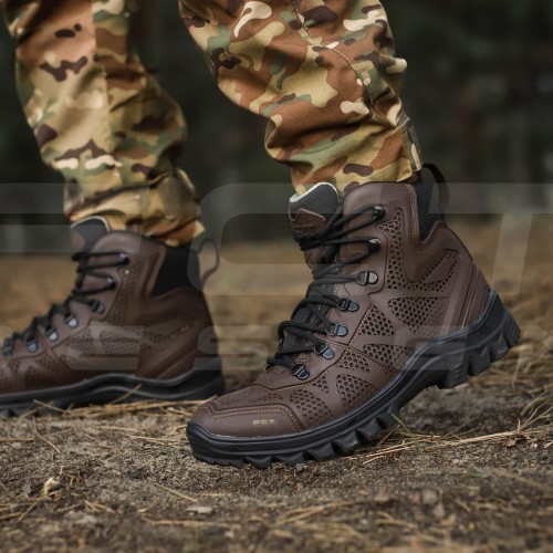 Ботинки летние тактические Тайфун коричневый 40