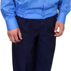 Краватка формена синя, чорна, полин