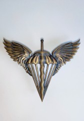 Беретний знак кокарда ДШВ метал