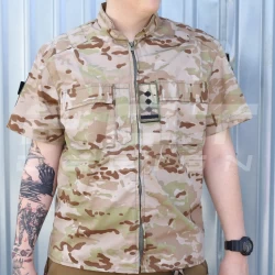 Рубашка военная короткий рукав Мультикам Рип-стоп