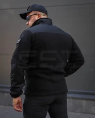 Кофта Куртка Фліс спрощена чорна для Поліції