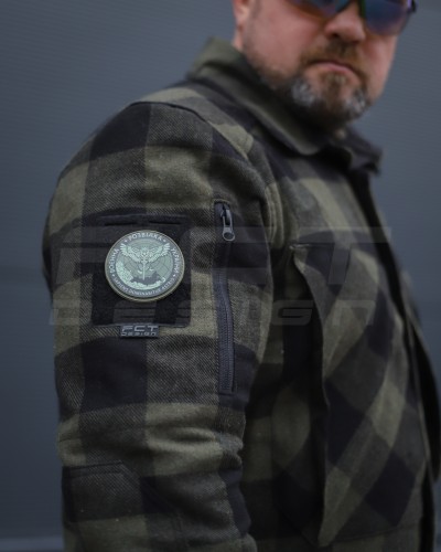 Тактическая милитари Рубашка FCT демисезон утеплена в клетку крупная Хаки (39 номер) 40-42/3