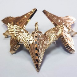 Беретний знак кокарда ДШВ пластик золото