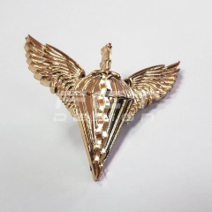 Беретний знак кокарда ДШВ пластик золото