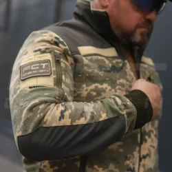 Кофта фліс тактична під резинку піксель ЗСУ