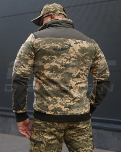 Кофта флис тактическая под резинку пиксель ВСУ 40-42/3