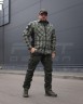Тактическая милитари Рубашка FCT зимняя утепленная в клетку Зеленая флис подкладка (44 номер) 40-42/3