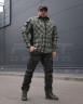 Тактическая милитари Рубашка FCT зимняя утепленная в клетку Зеленая флис подкладка (44 номер) 40-42/3