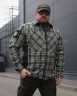 Тактическая милитари Рубашка FCT зимняя утепленная в клетку Зеленая флис подкладка (44 номер) 40-42/3