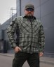 Тактическая милитари Рубашка FCT зимняя утепленная в клетку Зеленая флис подкладка (44 номер) 40-42/3
