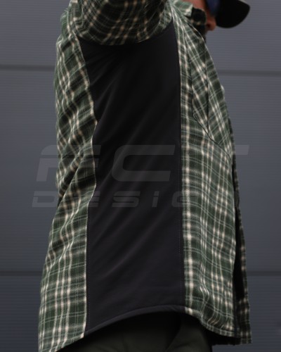 Тактическая милитари Рубашка FCT зимняя утепленная в клетку Зеленая флис подкладка (44 номер) 40-42/3