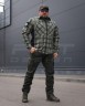 Тактическая милитари Рубашка FCT зимняя утепленная в клетку Зеленая флис подкладка (44 номер) 40-42/3