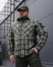 Тактическая милитари Рубашка FCT зимняя утепленная в клетку Зеленая флис подкладка (44 номер) 40-42/3