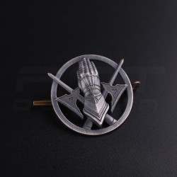 Беретний знак кокарда 101 окремої бригади охорони Генерального штабу ЗСУ метал