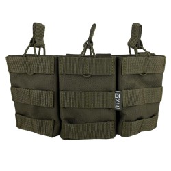 Подсумок для 3 магазинов универсальный АК, Cordura 500, олива.