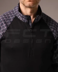 Убакс бойова сорочка URBAN Стрейч у клітку Синьо-біла