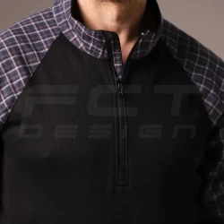 Убакс бойова сорочка URBAN Стрейч у клітку Синьо-біла