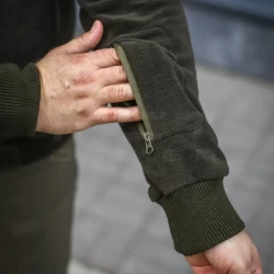 Кофта флис тактическая под резинку хаки