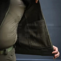 Кофта флис тактическая под резинку хаки