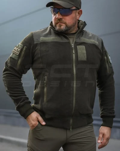 Кофта фліс тактична під резинку хакі 40-42/3 40-42/3