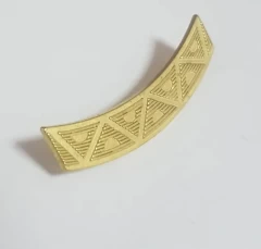 Личка дугоподібна золото метал/ смайлик