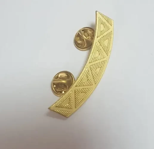 Личка дугоподібна золото метал/ смайлик