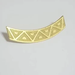 Личка дугообразная золото металл/смайлик