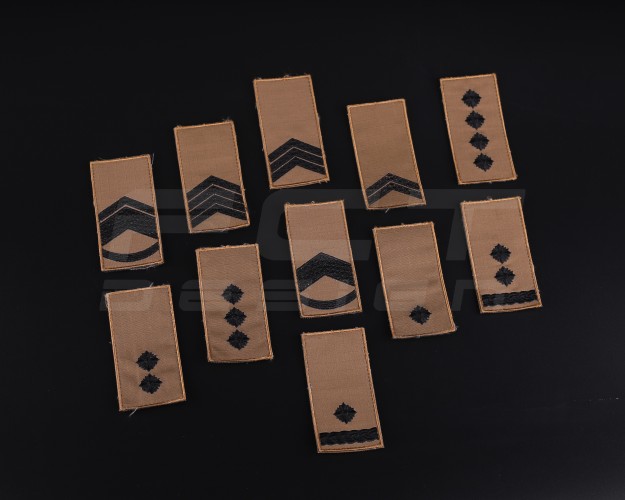 Погоны НГУ/ВСУ черная нить Койот