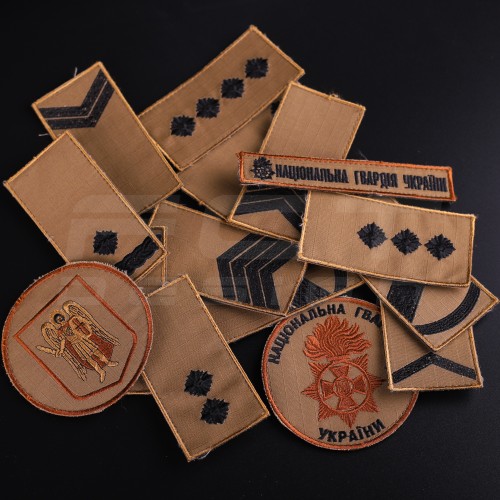 Погоны НГУ/ВСУ черная нить Койот