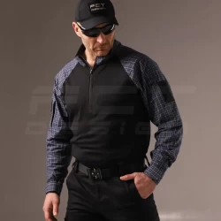 Убакс бойова сорочка URBAN Стрейч у клітку Синя