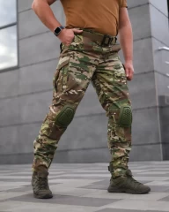 Штани з наколінниками тактичні Корд Gen 2 Мультикам