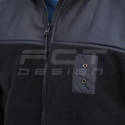 Кофта флис тактическая под резинку черная для Полиции