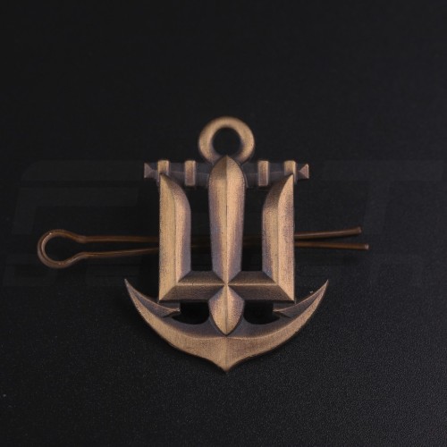 Беретний знак кокарда ВМС Військово-Морських Сил метал  
