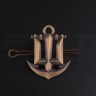 Беретний знак кокарда ВМС Військово-Морських Сил метал  