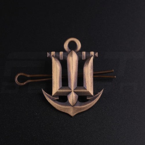 Беретний знак кокарда ВМС Військово-Морських Сил метал  