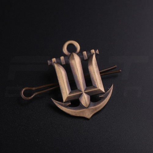 Беретний знак кокарда ВМС Військово-Морських Сил метал  