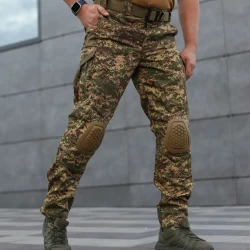 Брюки с наколенниками тактические Корд Gen 2 Хищник пиксель G-0822