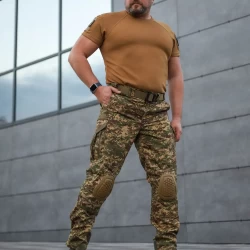 Брюки с наколенниками тактические Корд Gen 2 Хищник пиксель G-0822