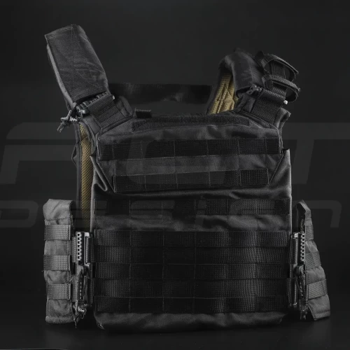 Плитоноска FCT зі швидкоскиданням кордура чорна