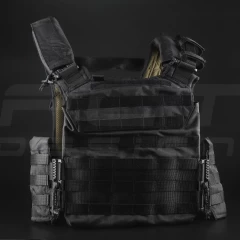 Плитоноска FCT зі швидкоскиданням кордура чорна